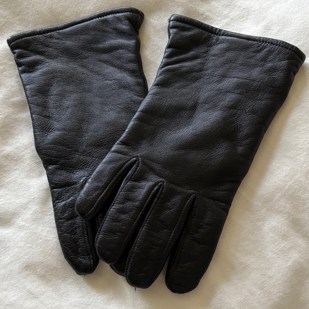 Men's Black Leather Gloves